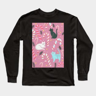 Kitty Kandy Kane Long Sleeve T-Shirt